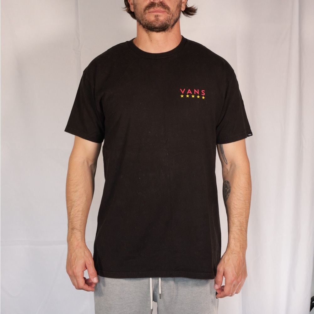 Vans Black Short Sleeve Tee with Minimal Logo